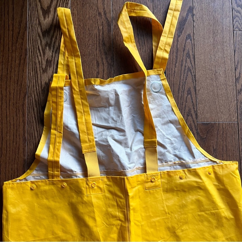 Arkon PVC Outdoors Fishing Rain Jacket Hooded Yellow Suit Waterproof Ove… - Picture 6 of 14
